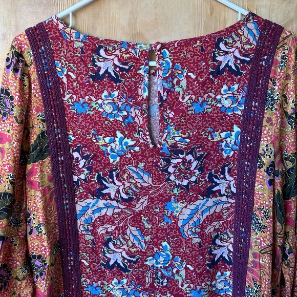 NWT Matilda Jane Lovely Menagerie Patchwork Boho Floral Tunic Long Sleeve Dress - Picture 8 of 15